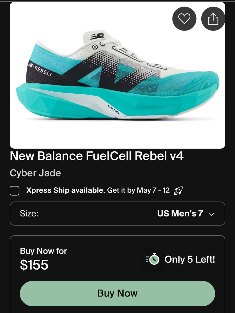 New balance rebel v4 cyber jade - Picture 9 of 9